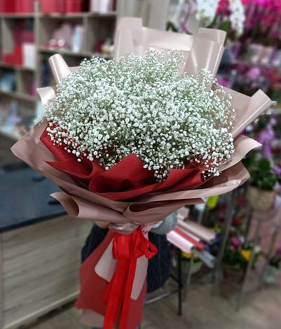 Букет цветов из: Гипсофила в Малое Карасево