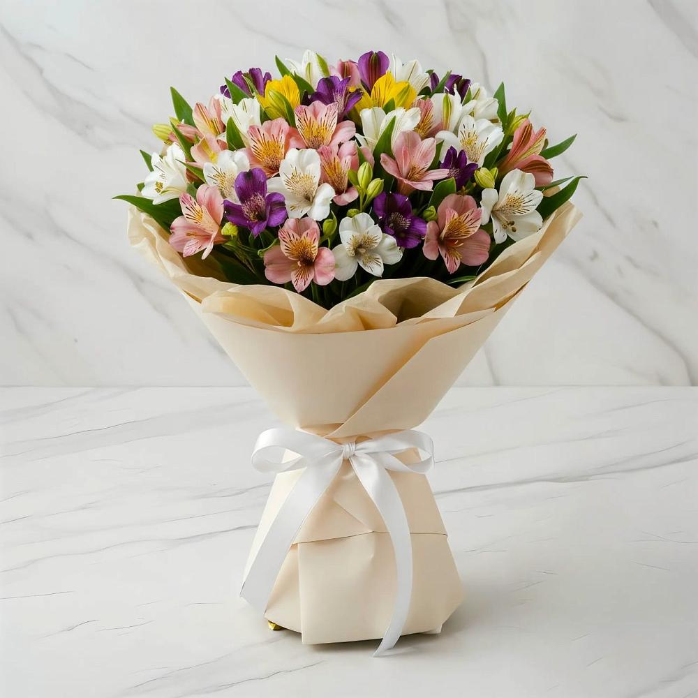 Букет цветов из: Альстромерии в Малое Карасево