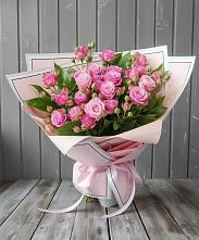 Букет Розовый кустик в Малое Карасево