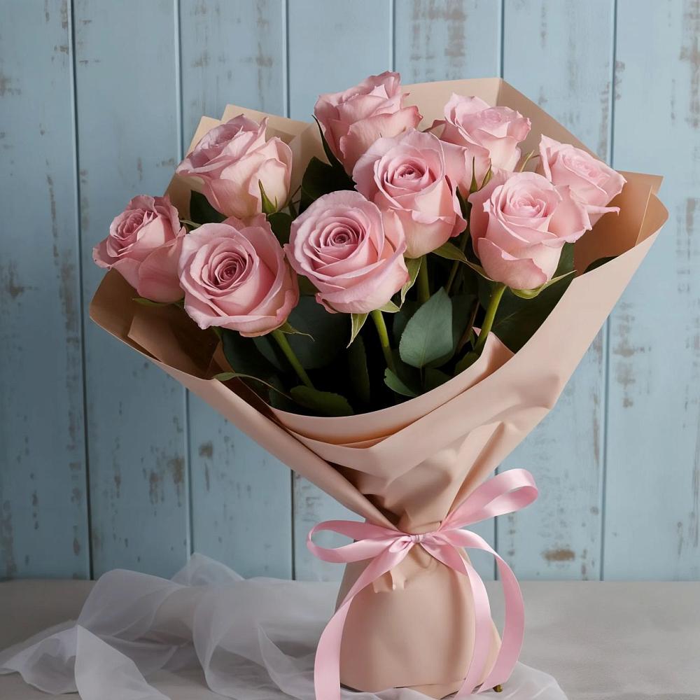 Букет цветов из: Розы в Малое Карасево