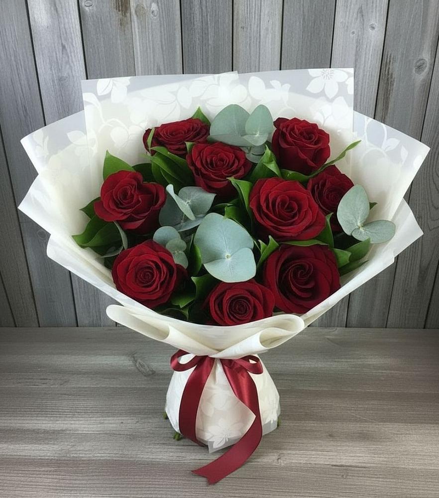 Букет цветов из: Розы в Малое Карасево