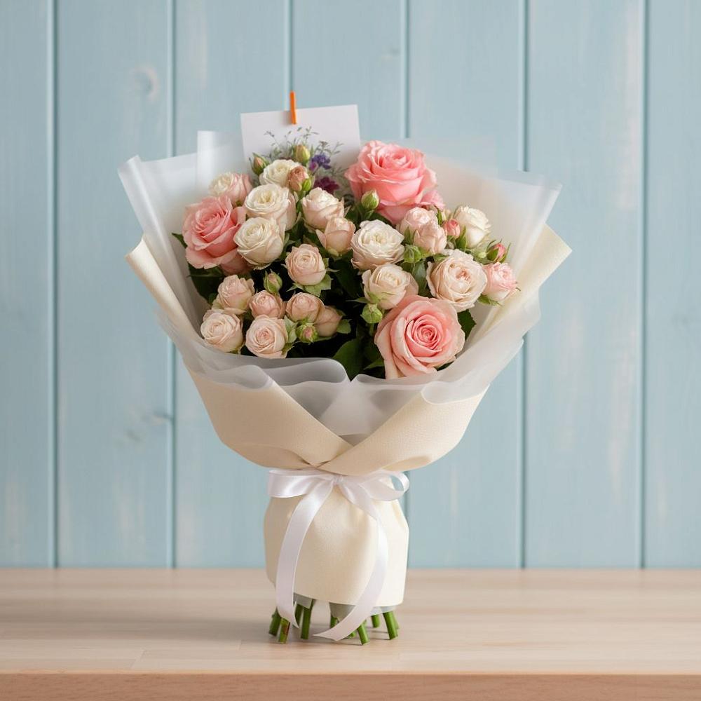 Букет цветов из: Розы в Малое Карасево