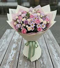 Букет цветов из:  Розы и Хризантемы в Малое Карасево