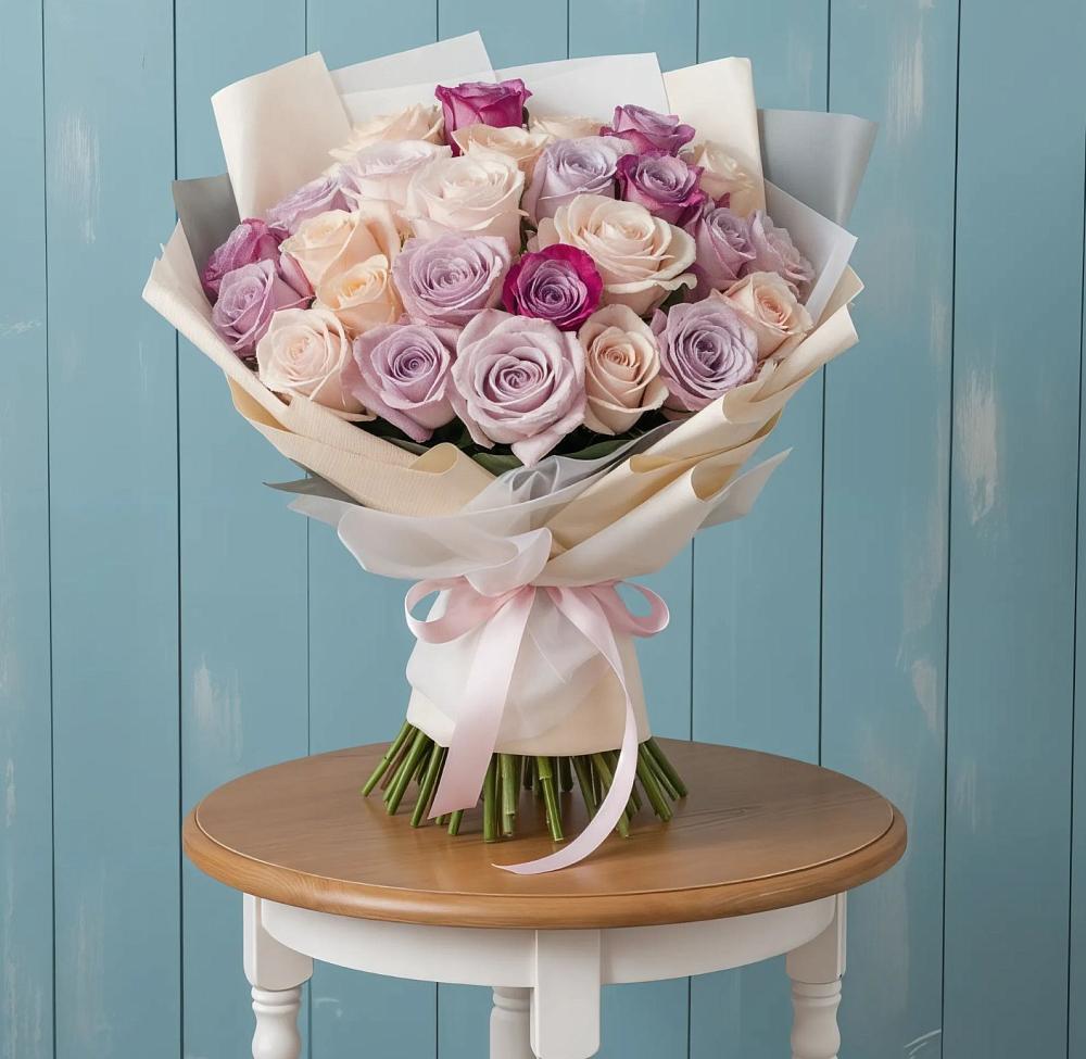 Букет цветов из: Розы в Малое Карасево